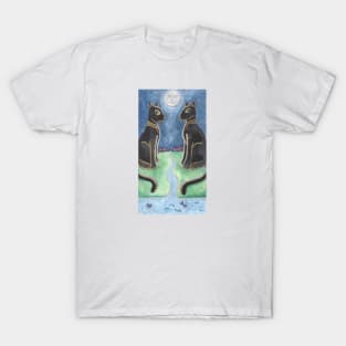 The Moon Tarot Watercolor T-Shirt